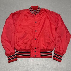 VTG Yamaha Jacket Mens XL Red Holloway Varsity Ellensburg Washington Made in USA